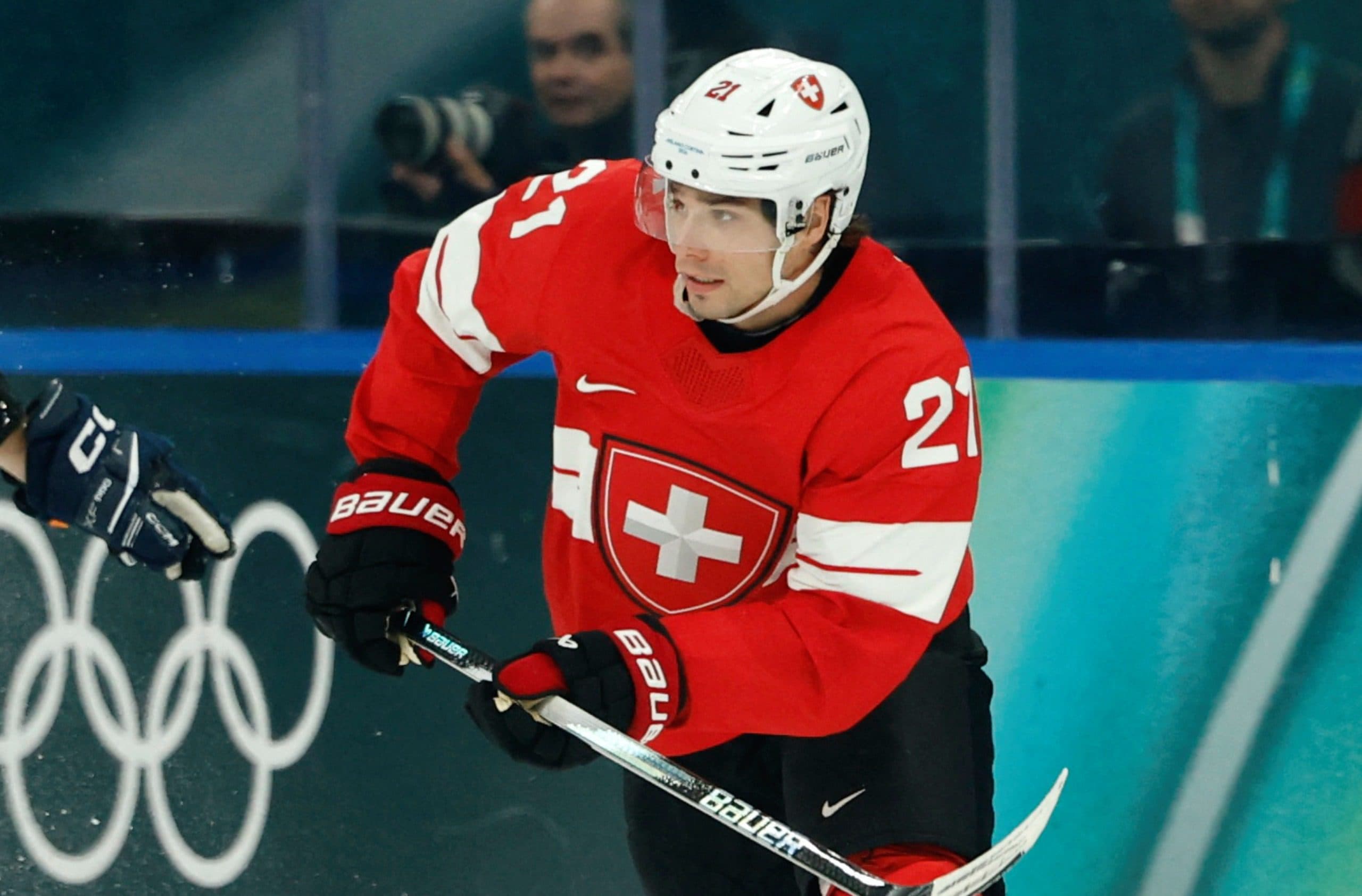 ‘He’s still with us’: Switzerland rallies around injured Kevin Fiala to beat Czechia