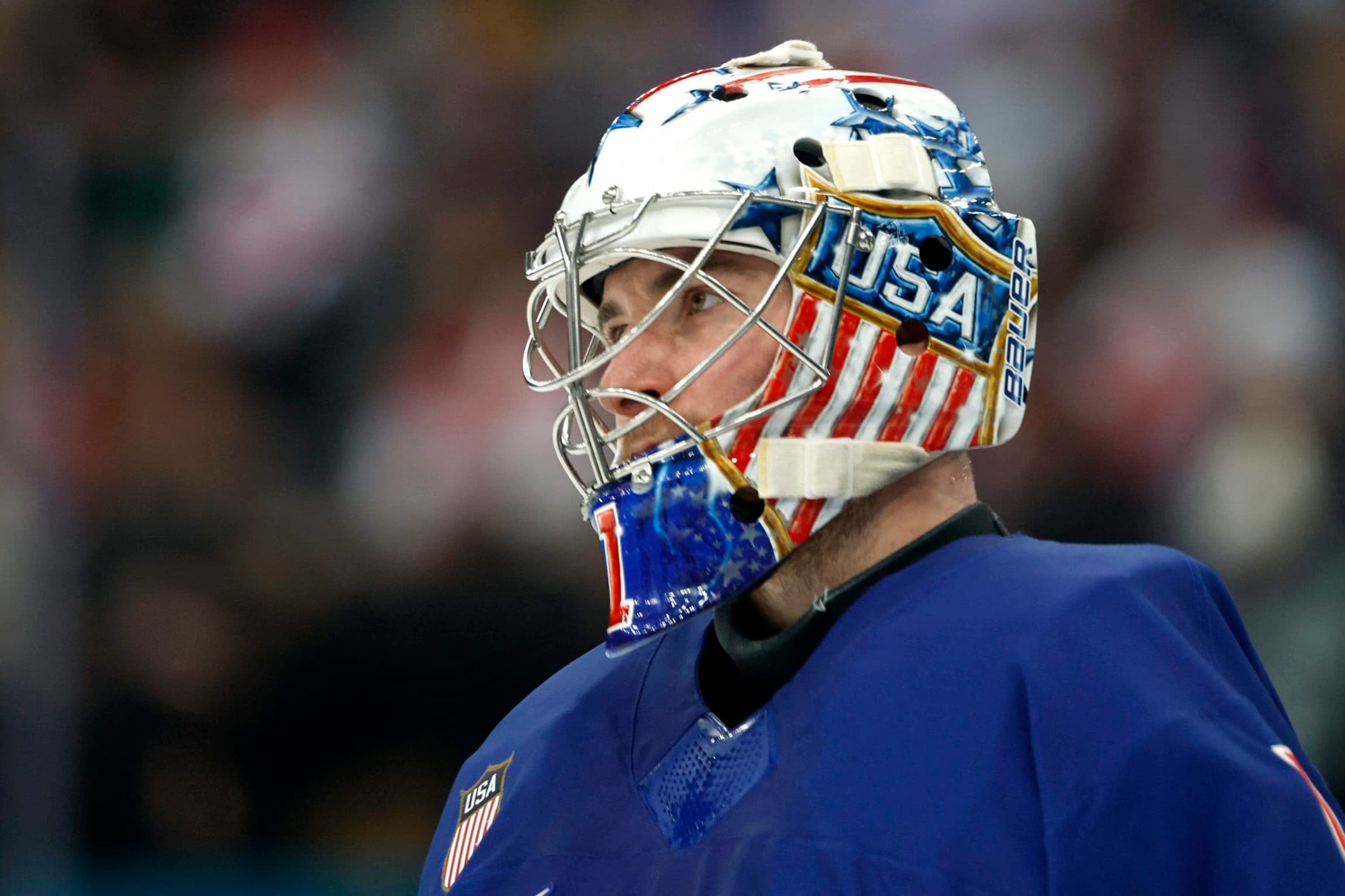 ‘I am color blind, so it doesn’t matter to me’: USA’s Jeremy Swayman reacts to long-range goal