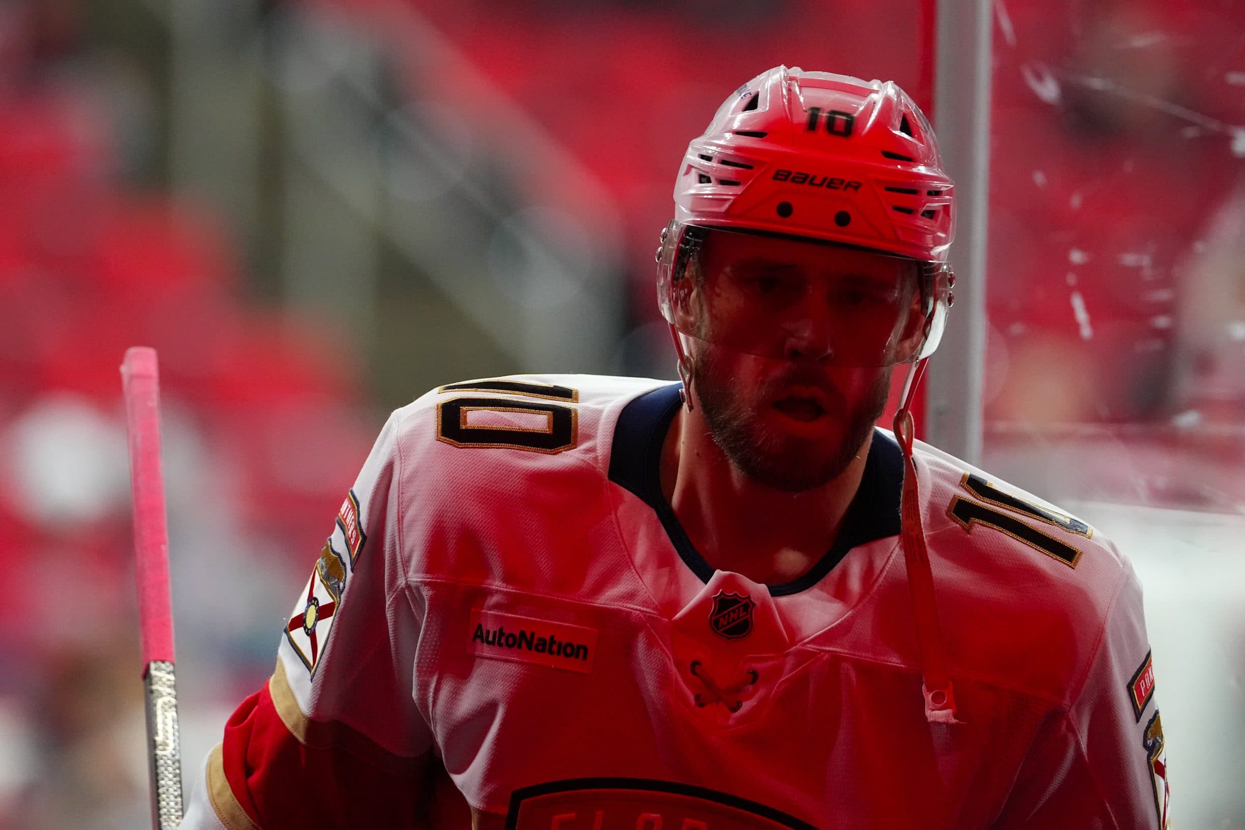 Panthers’ Greer to have hearing for boarding Flames’ Zary