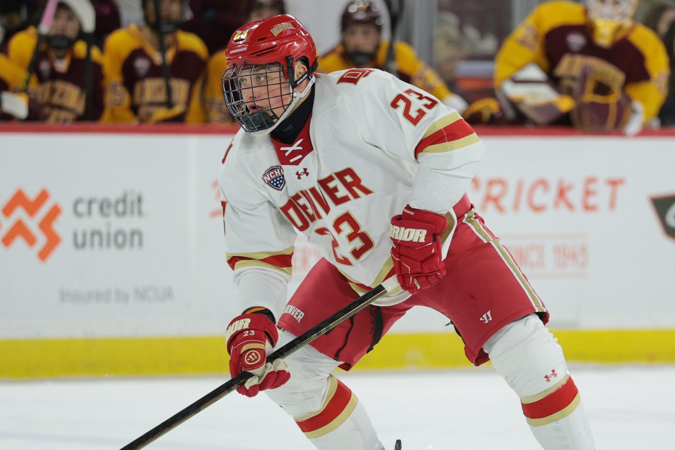 Denver defenseman Eric Pohlkamp