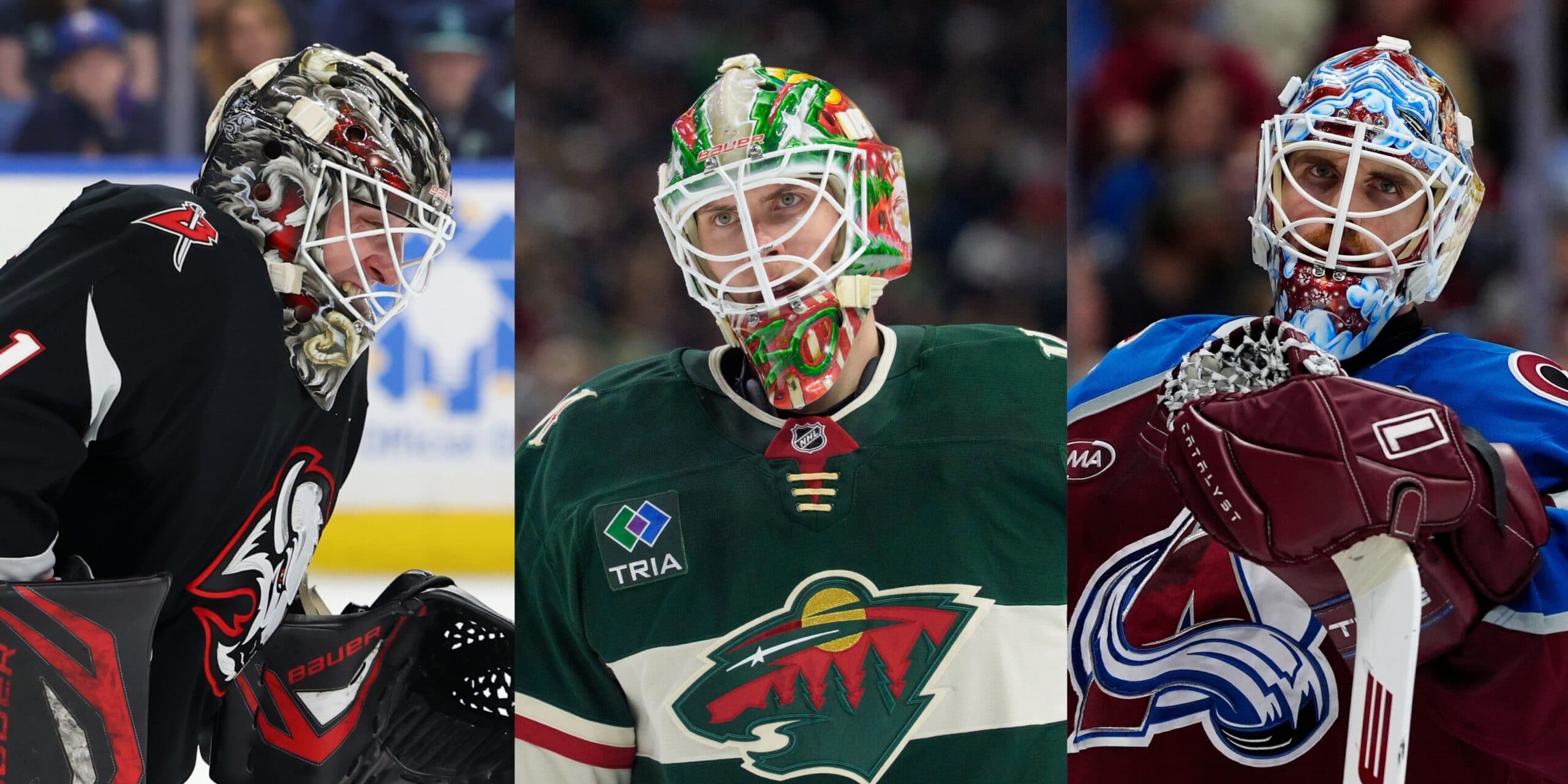 Ukko-Pekka Luukkonen, Jesper Wallstedt and Scott Wedgewood (Imagn Images)