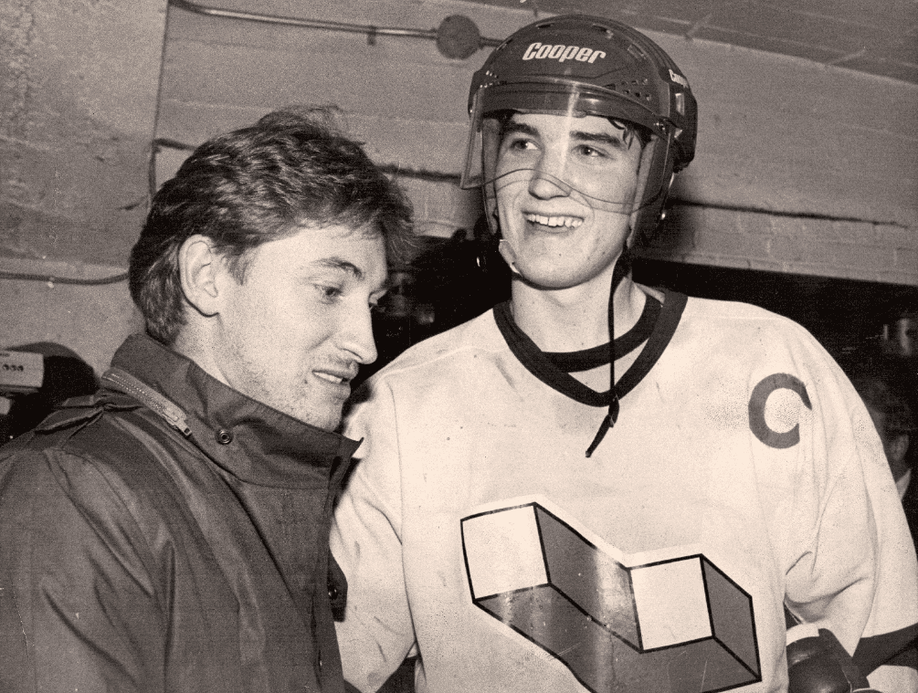 Wayne Gretzky and Mario Lemieux (Photo from QMJHL)
