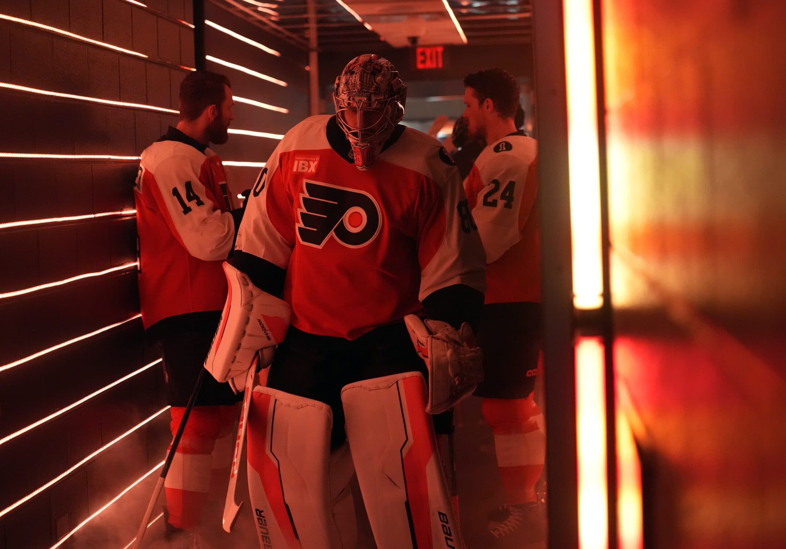 Philadelphia Flyers goaltender Dan Vladar