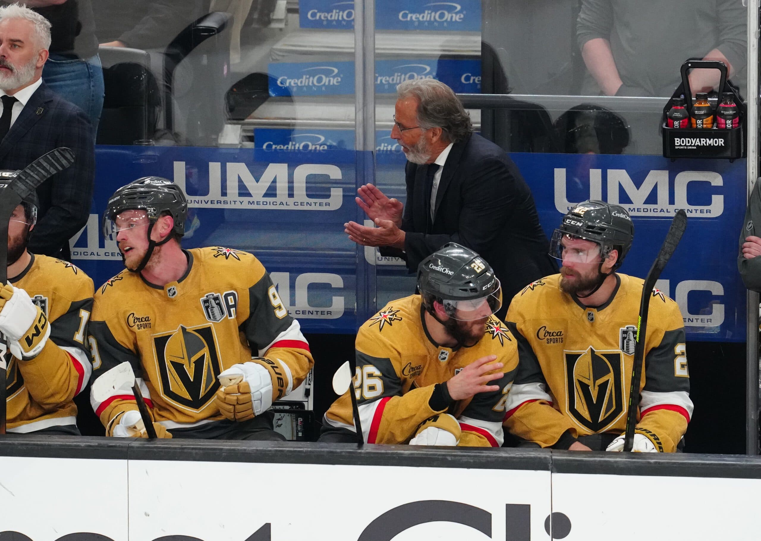 Vegas has a 7-3 record at home so far this postseason.