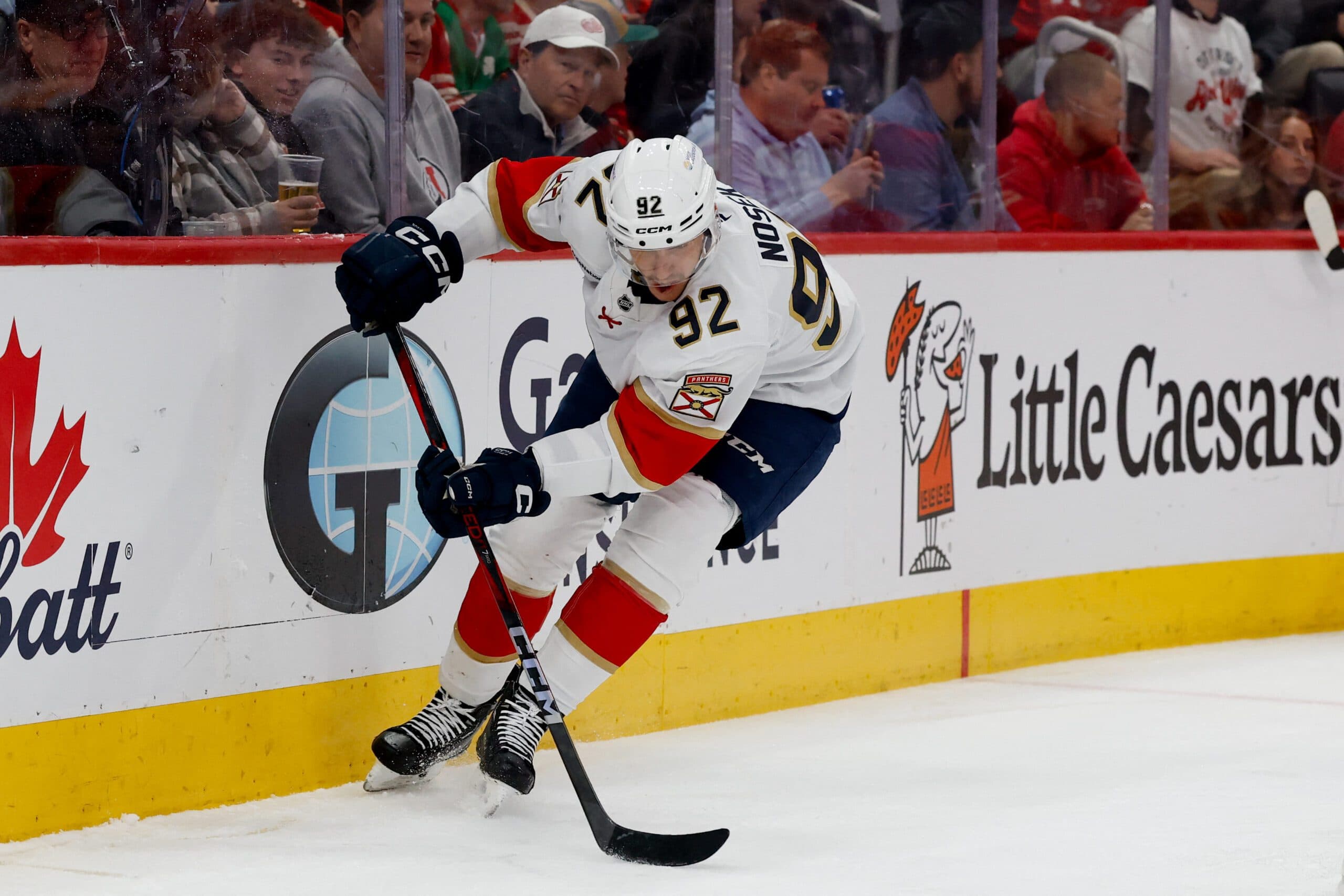 Nosek had two goals and two assists in 21 games for the Florida Panthers last season.